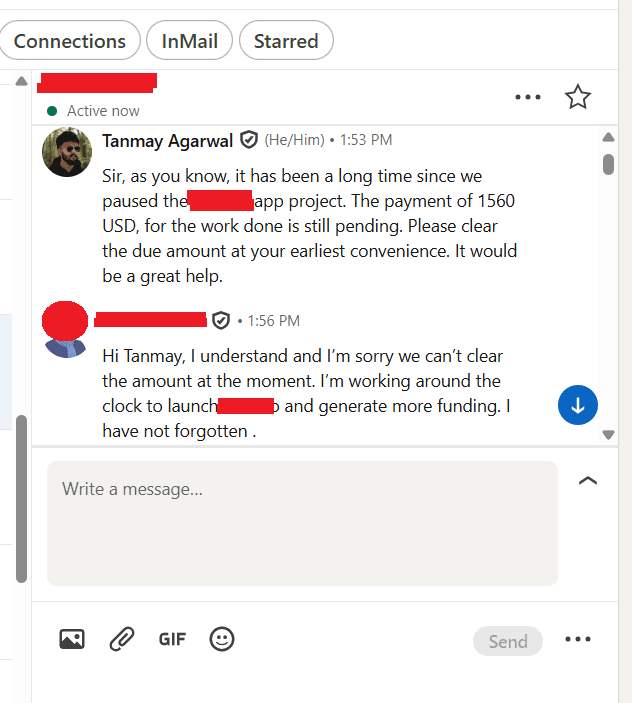 Every time I ask, he says 'I haven't forgotten.' ...still waiting.